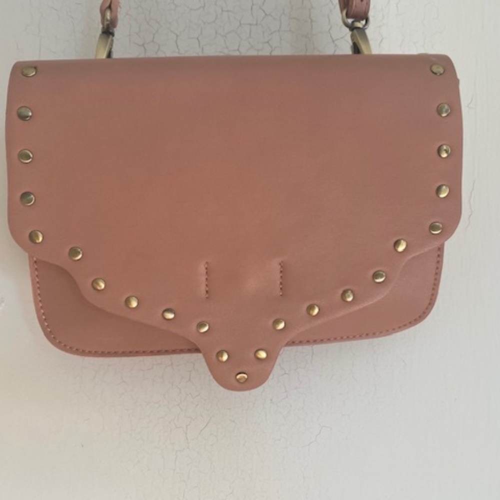 Pink/Brown Crossbody Purse